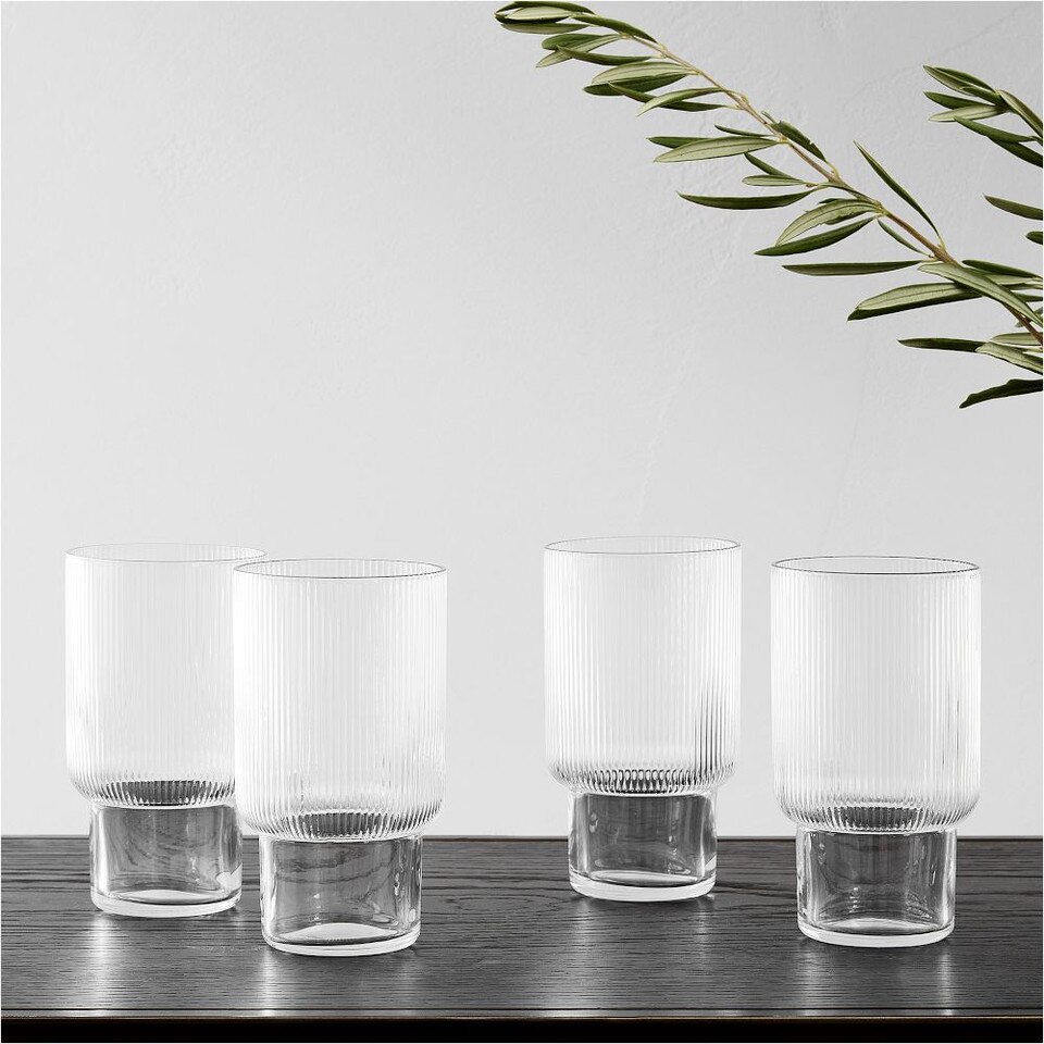 Fluted Drinking Glass - West Elm Australia